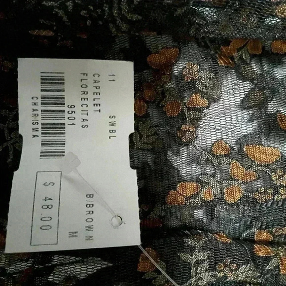 Capelet Florecitas Lace tie front top - Picture 5 of 5